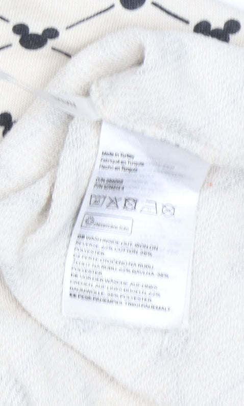 H&M Women's Beige Mickey Mouse Sweatshirt Size 14 Plus