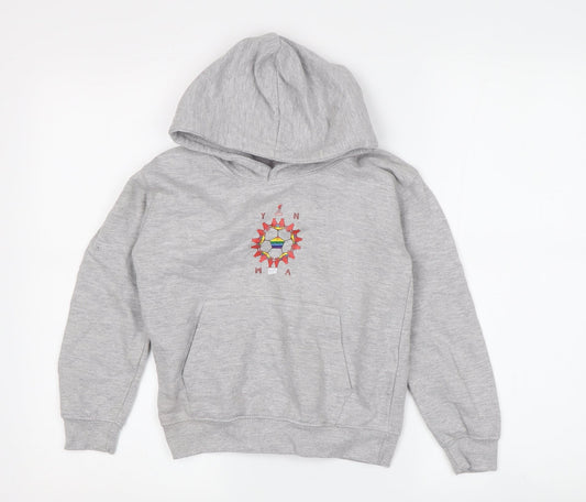 LFC Boys Grey Pullover Hoodie - M, Sports Logo Design