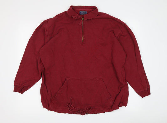 Sport by R.L. Men's Red 1/2 Zip Sweatshirt M