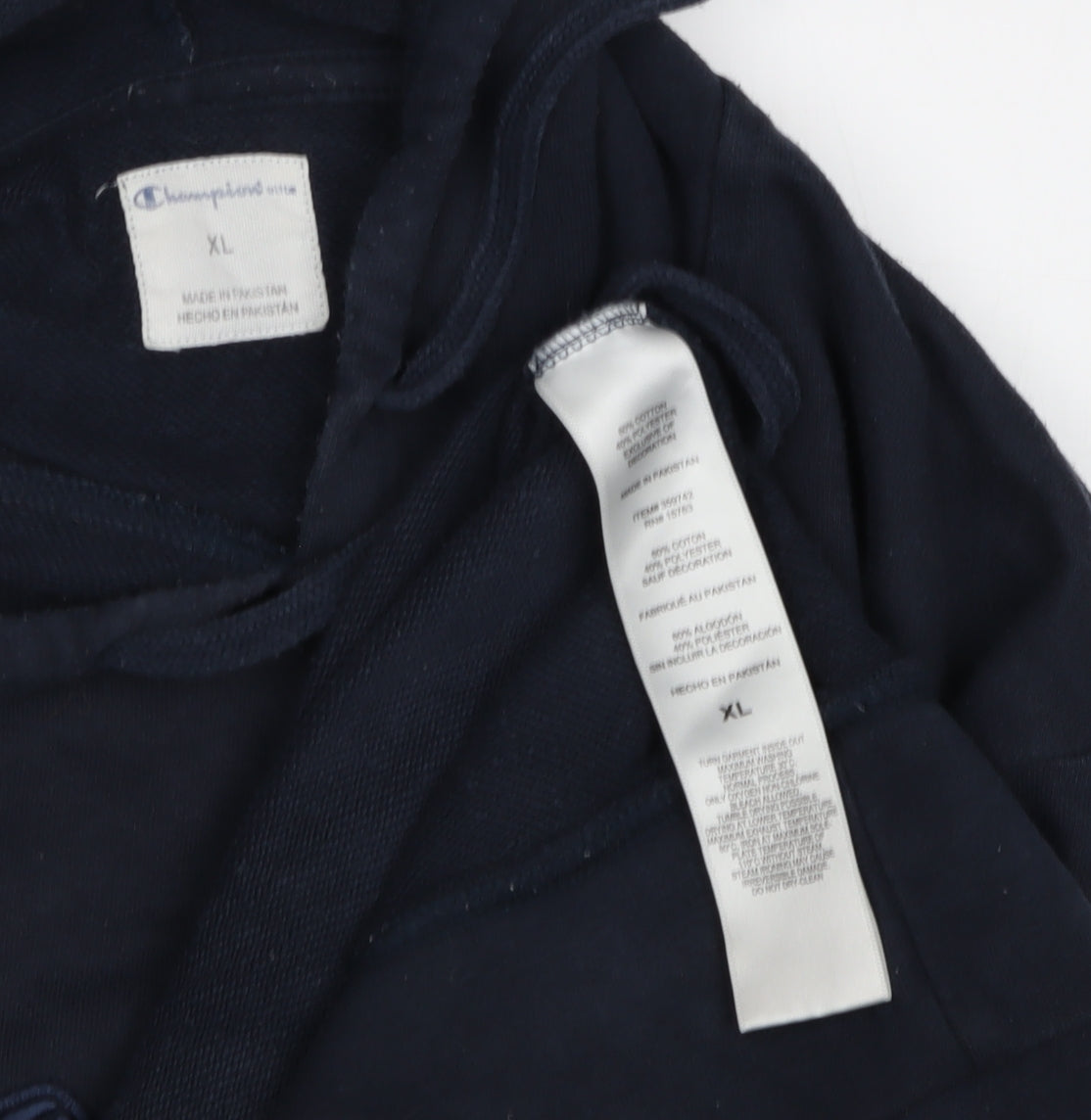 Champion Men's Black XL Pullover Hoodie with Logo