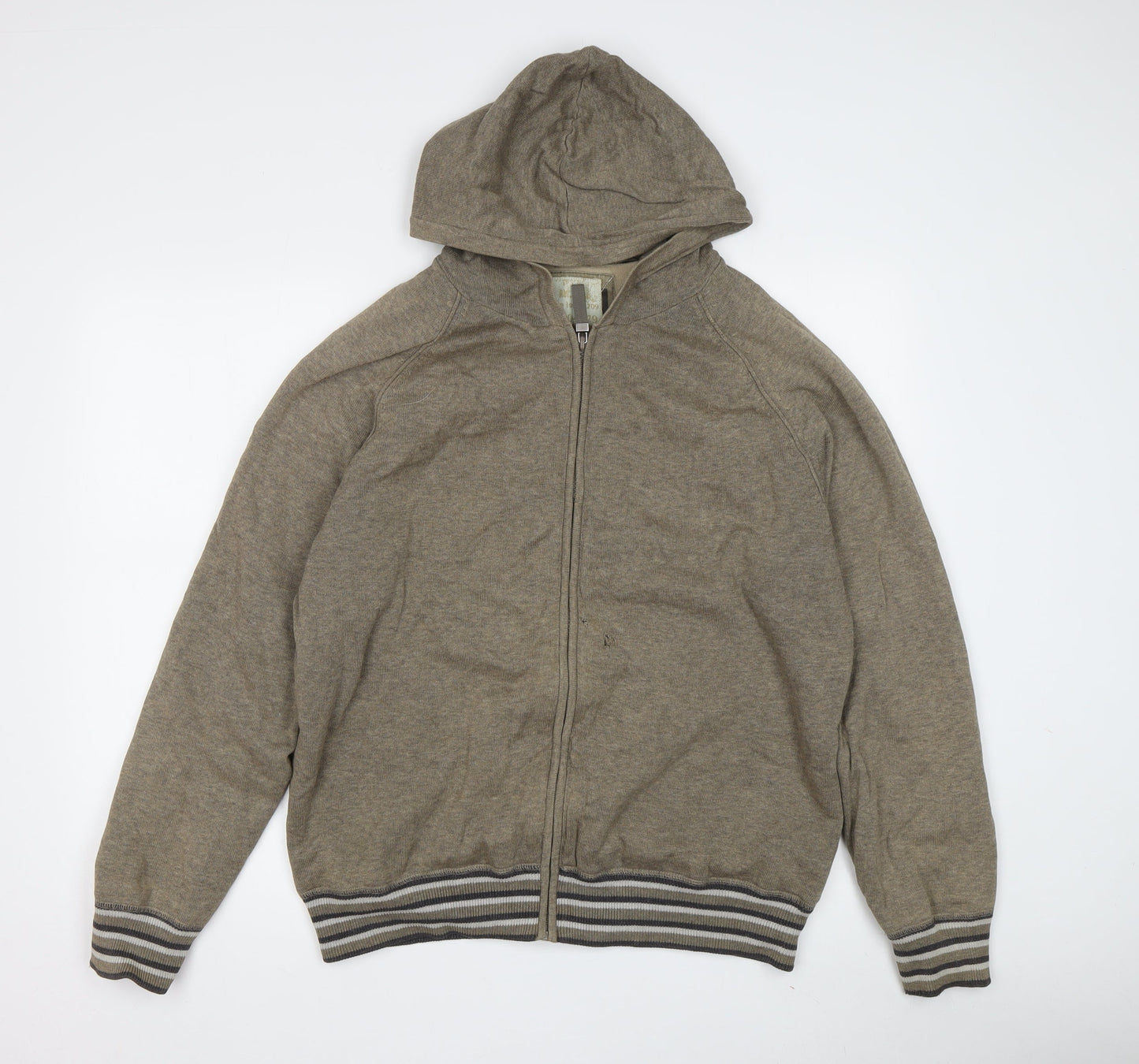 Next Men's Brown Full Zip Hoodie - Size M