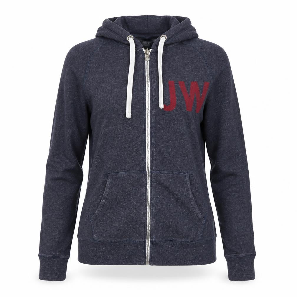 Womens UK 10 Regular Jack Wills Grey Full Zip Hoodie