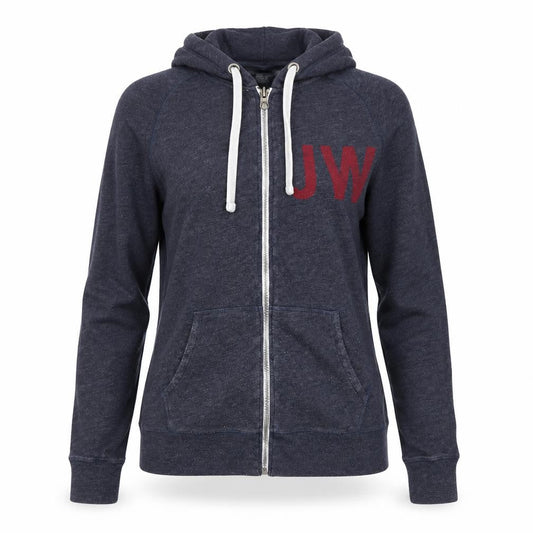 Womens UK 10 Regular Jack Wills Grey Full Zip Hoodie