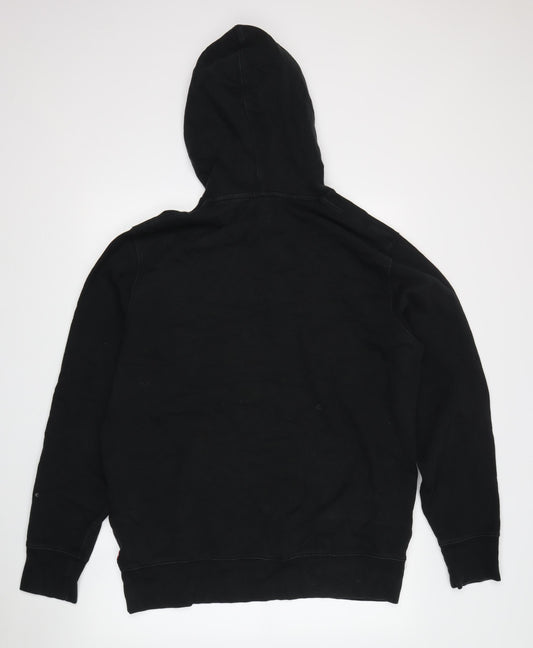 Levi's Men's Black Camouflage Logo Hoodie, Size L