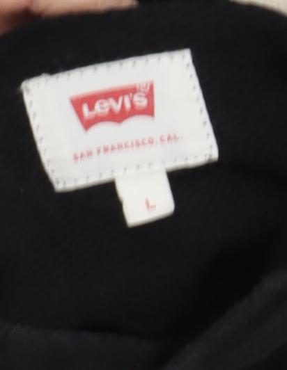 Levi's Men's Black Camouflage Logo Hoodie, Size L