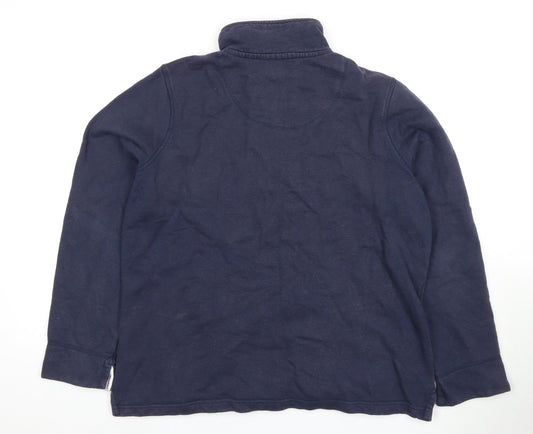 Crew Clothing Women's Blue 1/2 Zip Sweatshirt Size 14