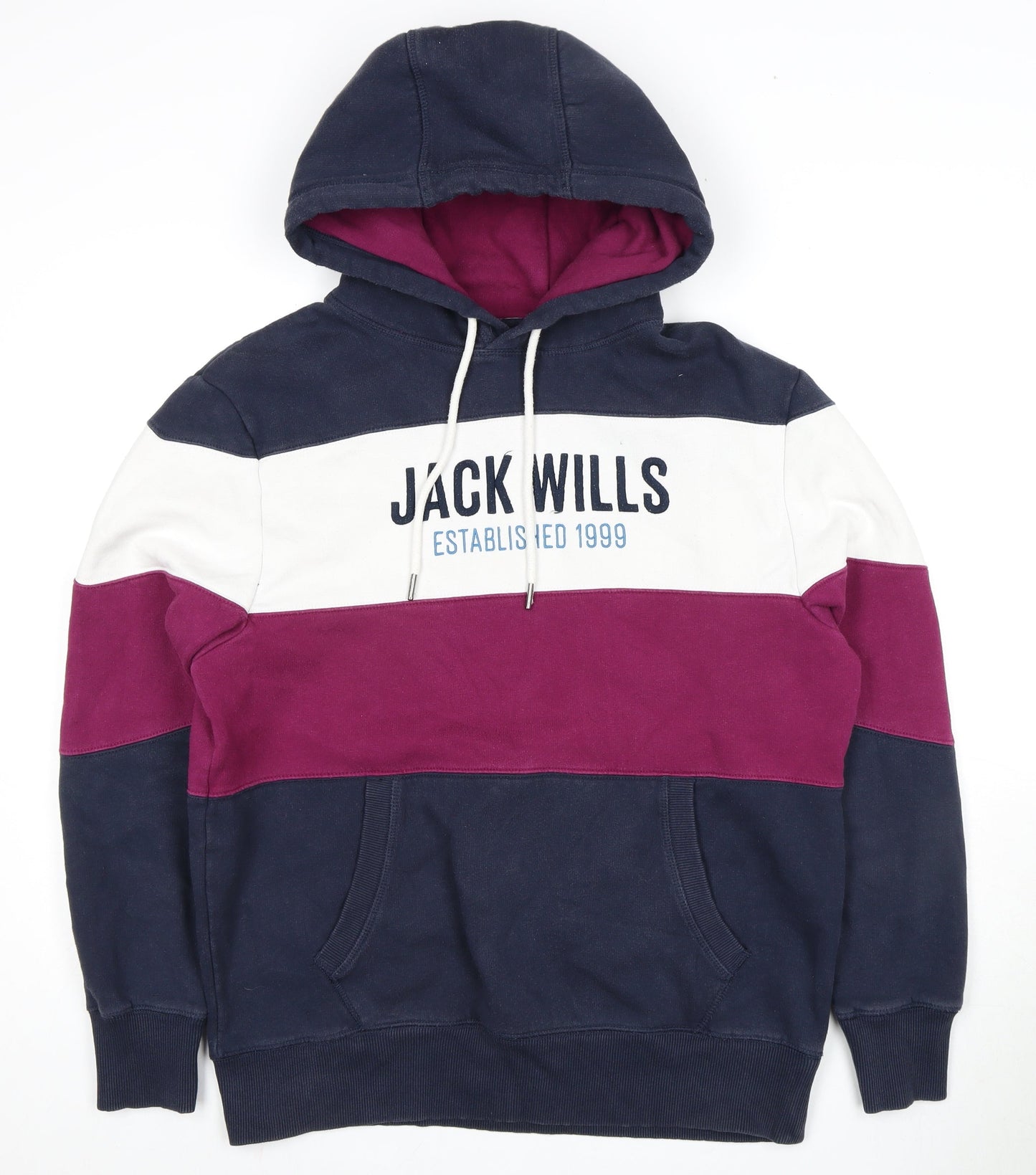 Jack Wills Unisex Multicoloured Pullover Hoodie M
