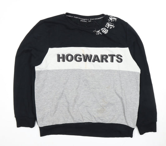 Harry Potter Unisex Black Sweatshirt L Hogwarts