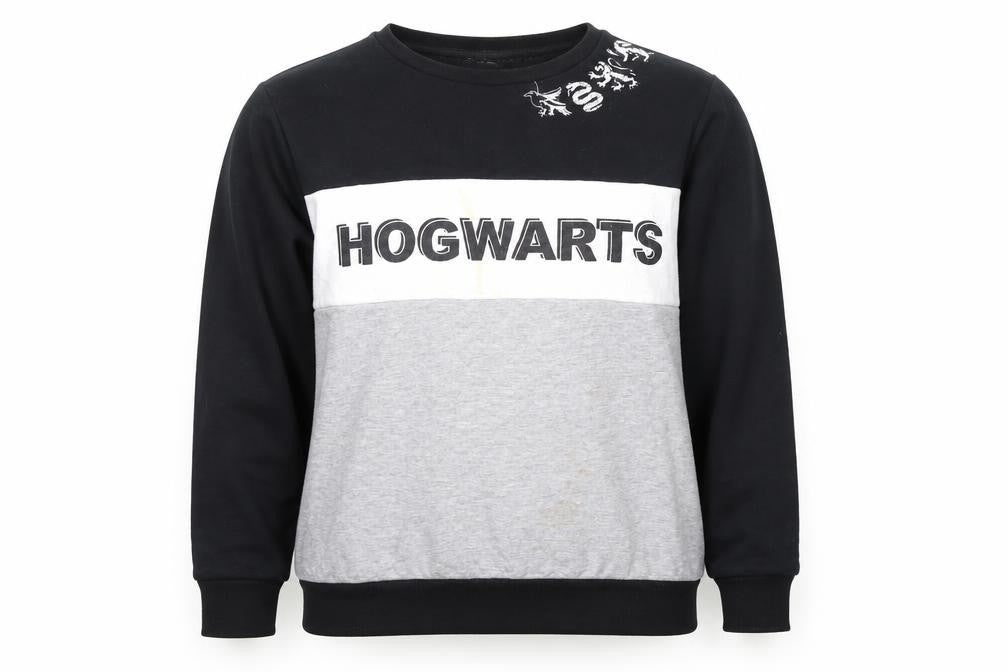 Unisex Adults UK L Regular Harry Potter Black Pullover Sweatshirt