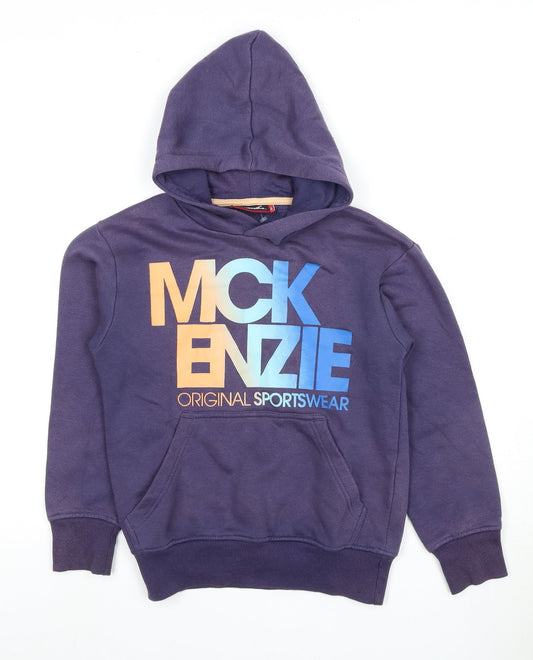 McKenzie Boys Purple Pullover Hoodie, Graphic, Size 8-10Y