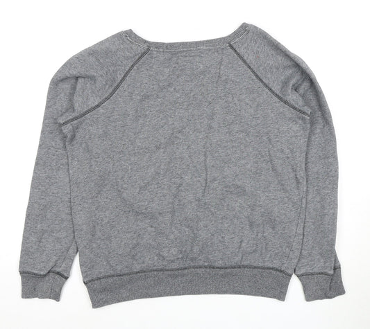 American Eagle Women's Grey M Geometric Pullover Sweatshirt