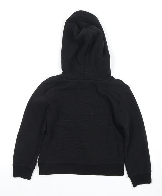 DKNY Boys Black Pullover Hoodie, Size 4 Years, Casual Wear