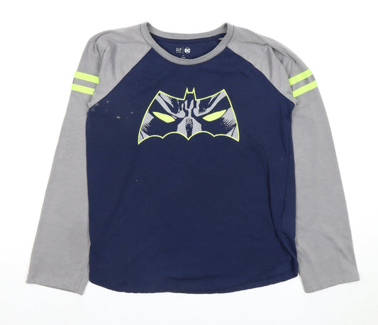 Gap Boys Blue Grey Batman DC Pyjama Top 14 Years