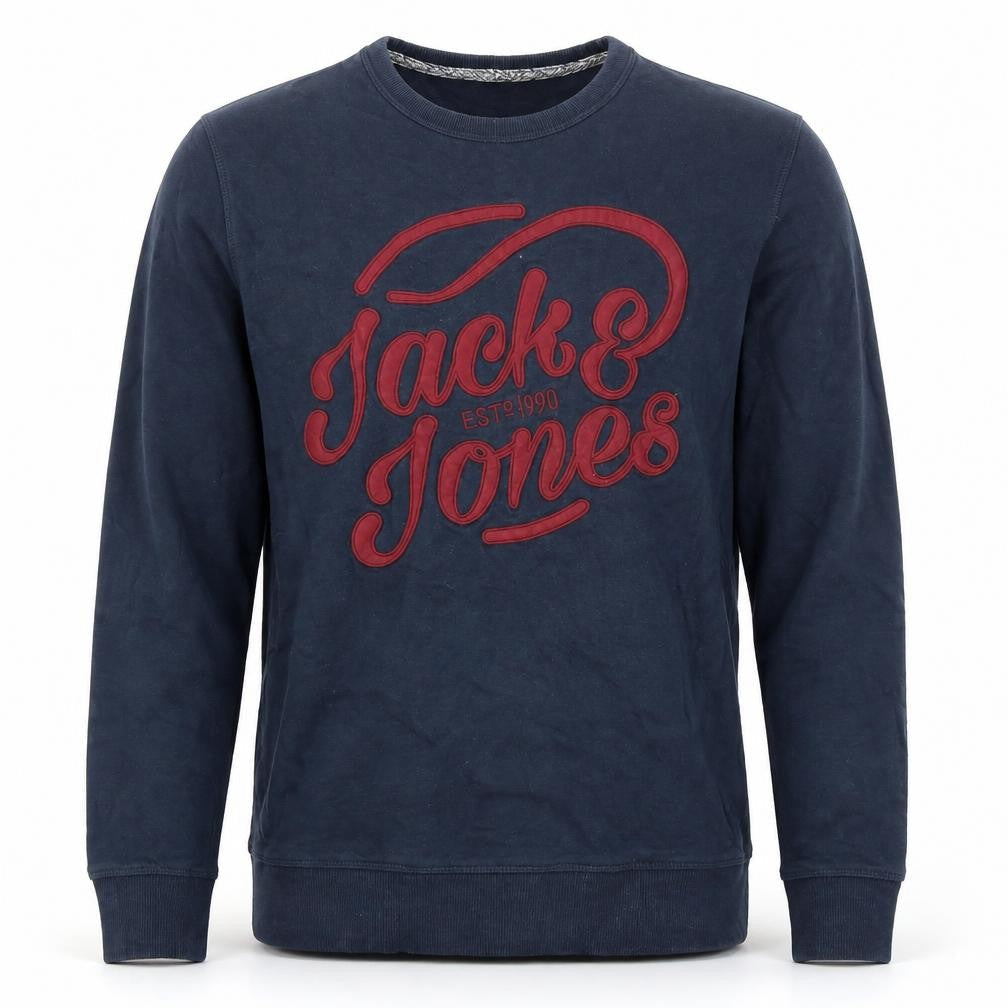 Mens UK M Regular JACK & JONES Blue Pullover Sweatshirt