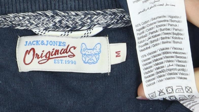 Jack & Jones Men's Blue Crew Neck Logo Sweatshirt M