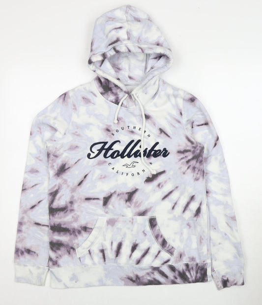 Hollister Men's Multicoloured Pullover Hoodie, M, Logo Accent