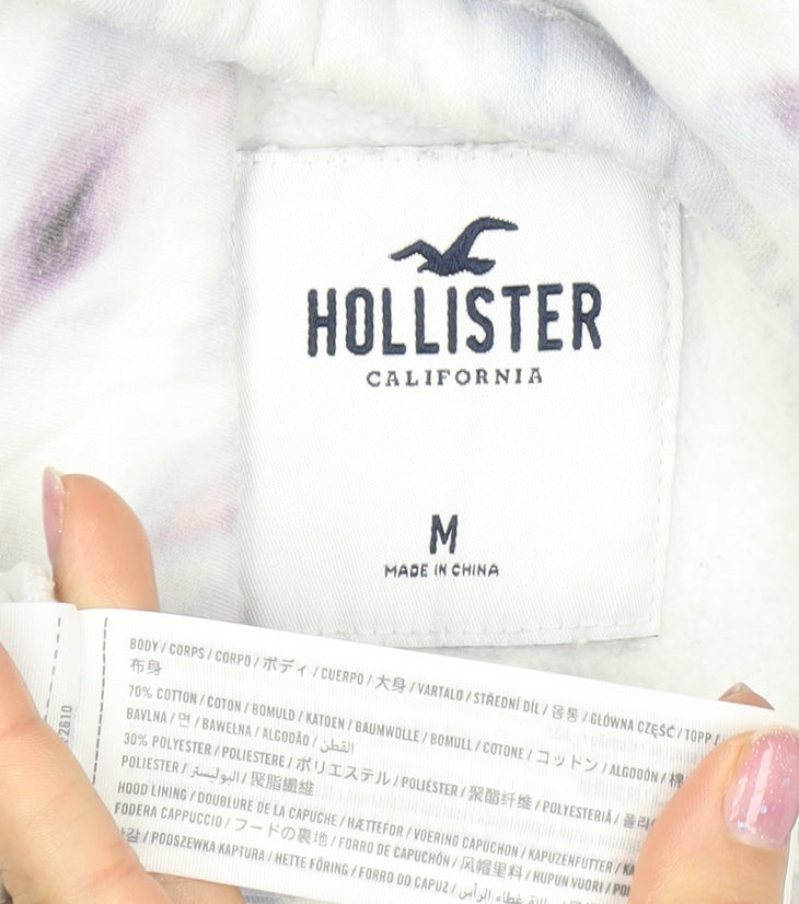 Hollister Men's Multicoloured Pullover Hoodie, M, Logo Accent