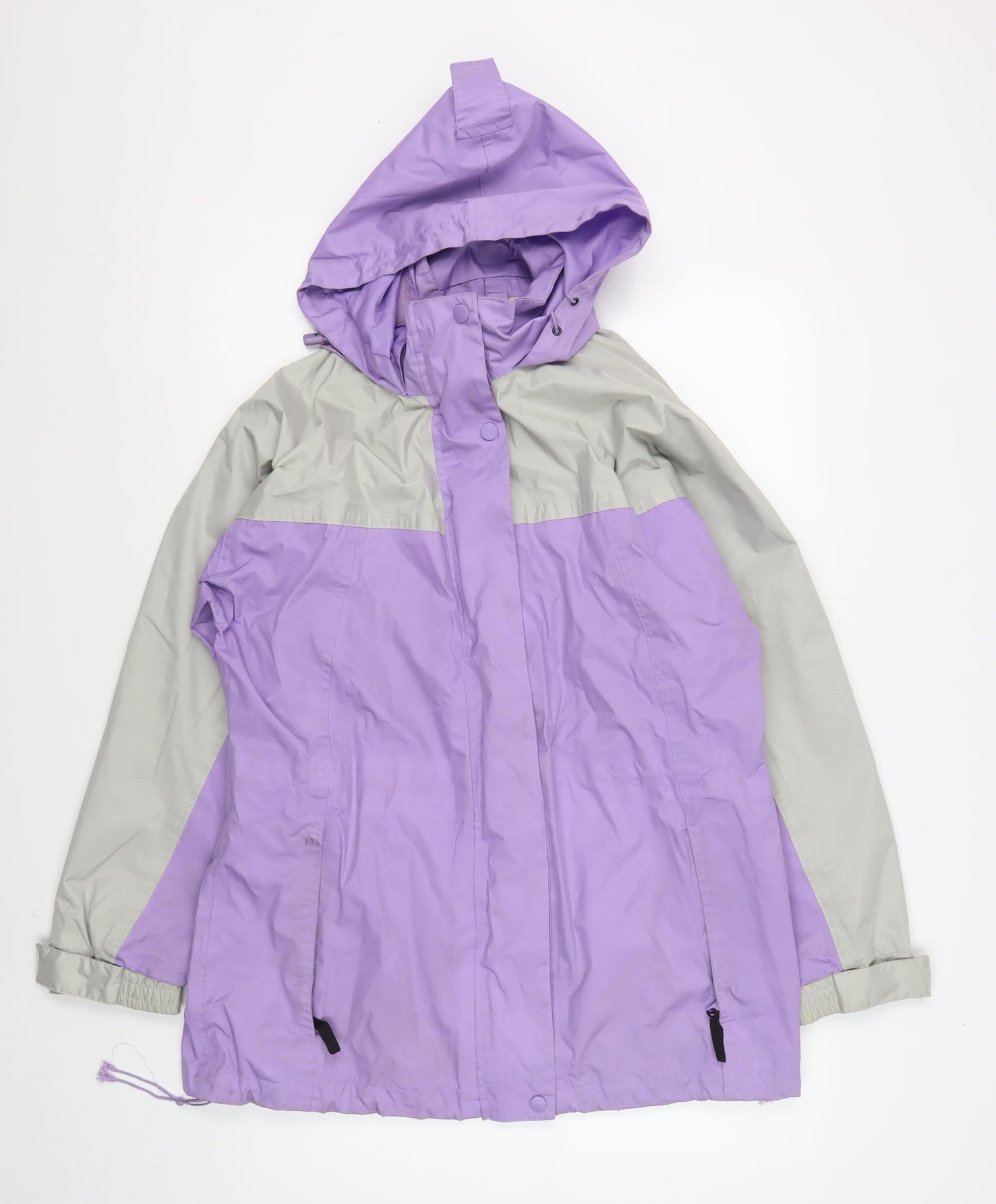 being Casual Women's Purple Rain Coat Jacket, Size 12