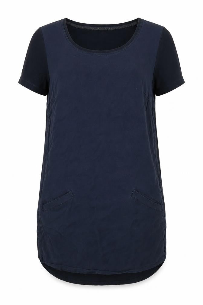 Womens UK Size 8 White Stuff Blue Lyocell Blend T-Shirt