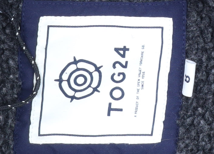 TOG24 Womens Blue Parka Size 6 Warm Hooded Winter Coat