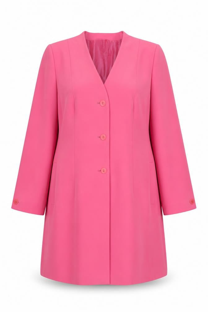 Windsmoor Pink Women's Mid-Length Suit Jacket Size 16