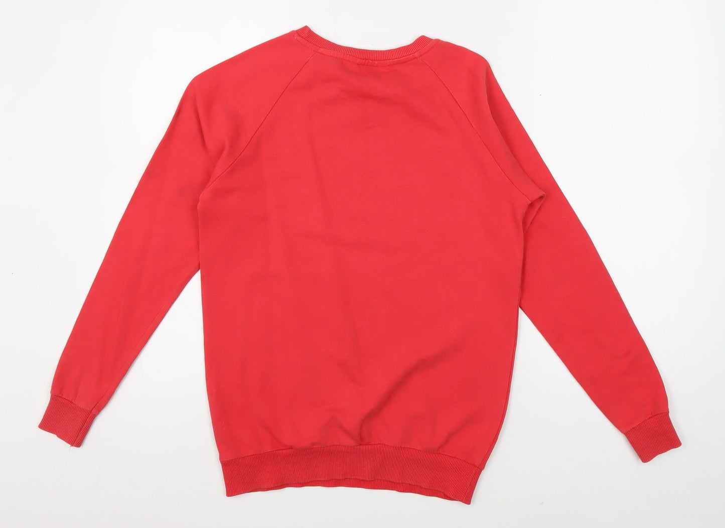 Unisex Adults UK 6 Regular Coca-Cola Red Pullover Sweatshirt