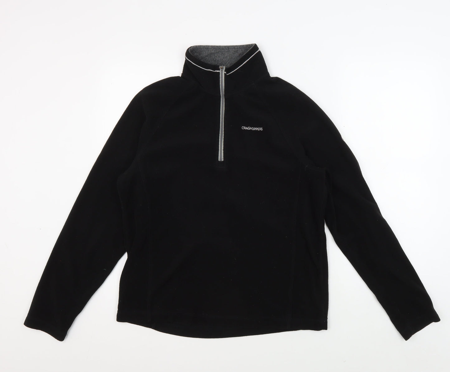 Craghoppers Men's Black Fleece Pullover, S, Mock Neck