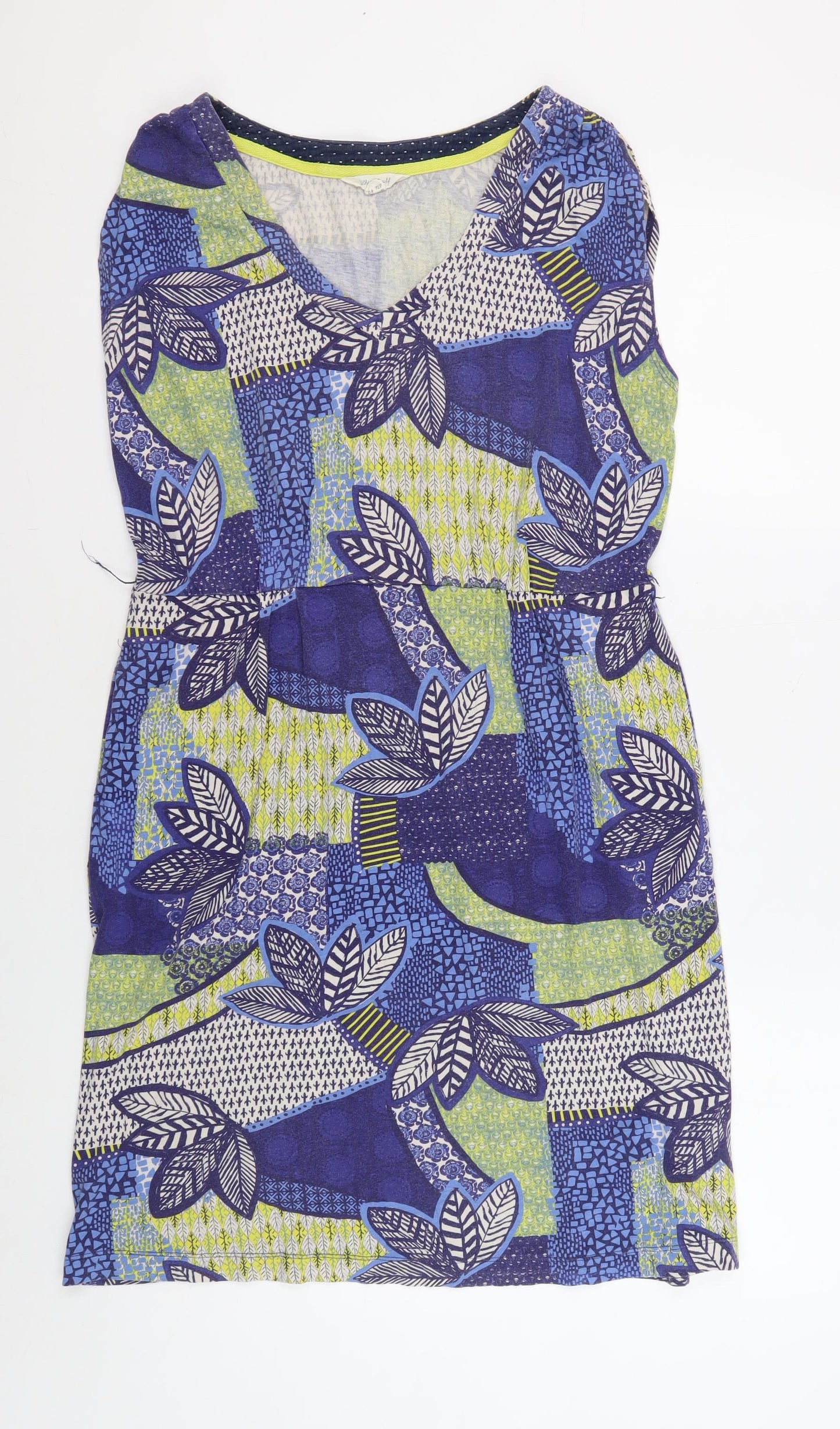 White Stuff Women’s Multicoloured Summer Dress Size 12