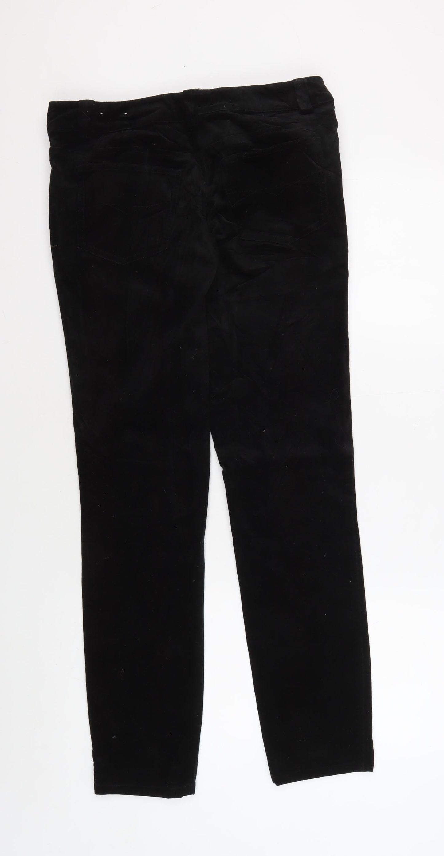 Laura Ashley Women's Black Straight Trousers Size 10