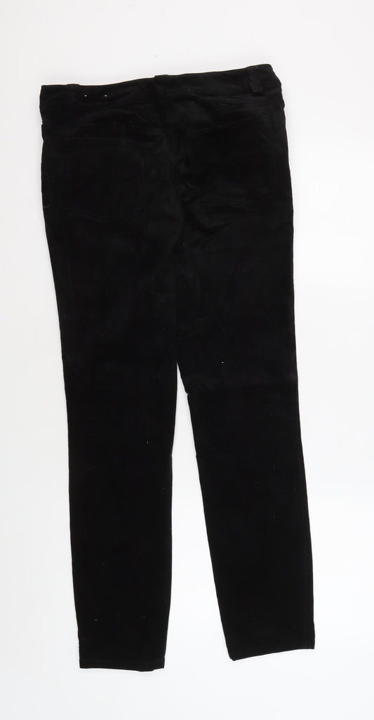 Laura Ashley Women's Black Straight Trousers Size 10