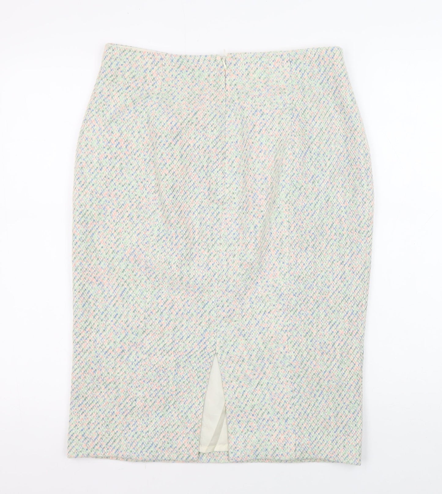 Hobbs Women's Multicoloured Tweed Pencil Skirt Size 10