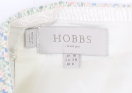 Hobbs Women's Multicoloured Tweed Pencil Skirt Size 10