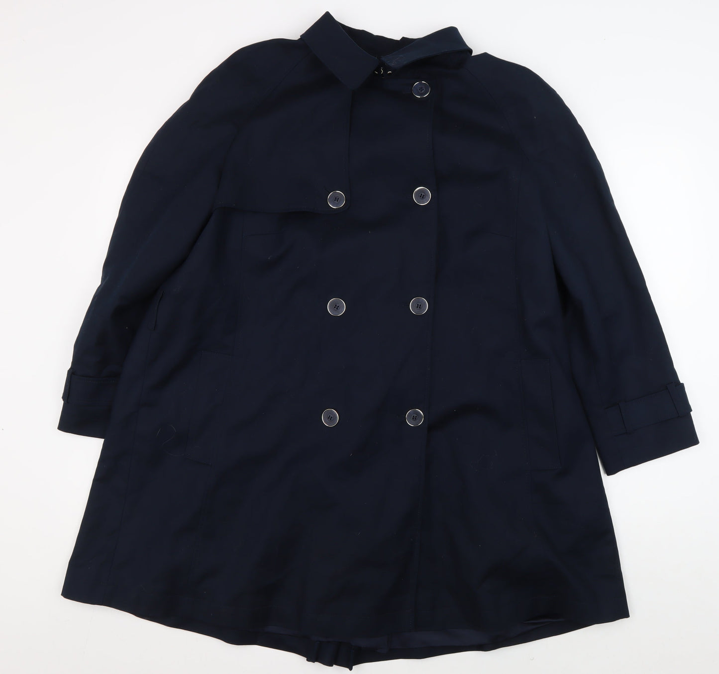 Eastex Women's Blue Trench Coat Size 18, Spring Classic