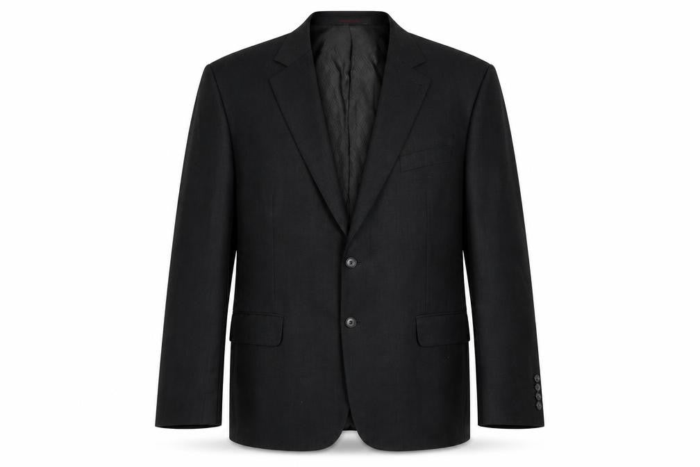 Mens 44 Chest Regular Jeff Banks Black Two-Button Blazer