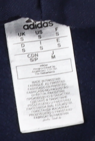 Adidas Men's Blue Pullover Hoodie - Size S