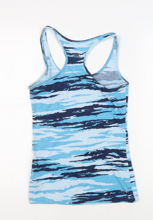 Adidas Women's Blue Racerback Tank Top 2XS