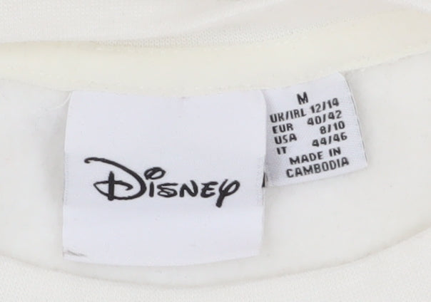 Disney Women's Ivory Sweatshirt M - Mickey Print