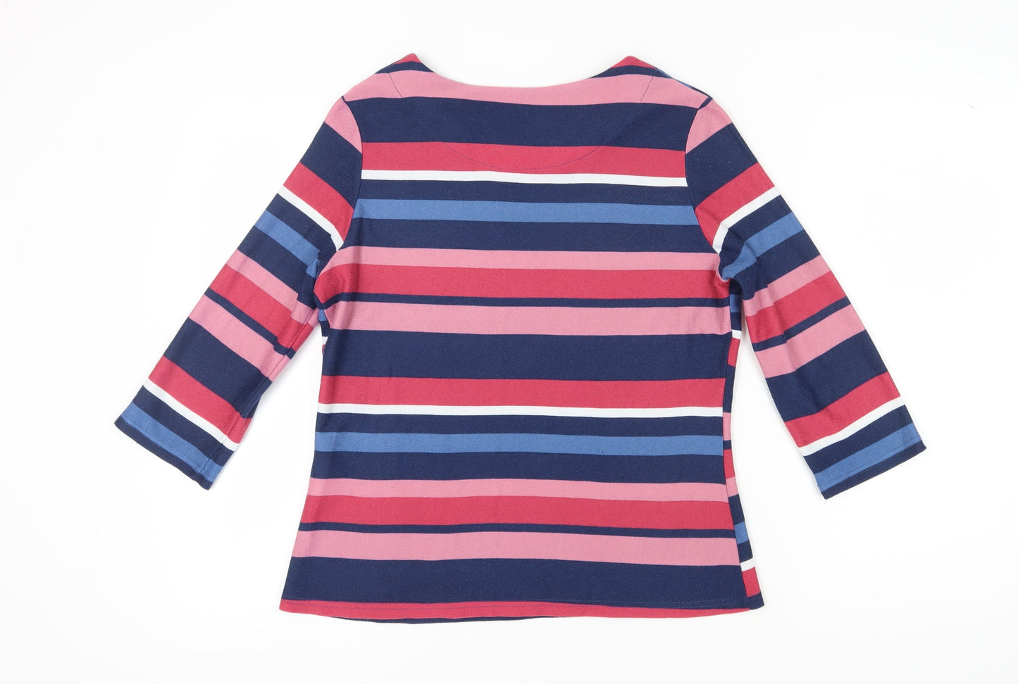 Honor Millburn Women's Multicoloured Striped T-Shirt - Size 14