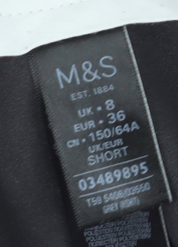 Marks and Spencer Women's Black Trousers Size 8 Casual