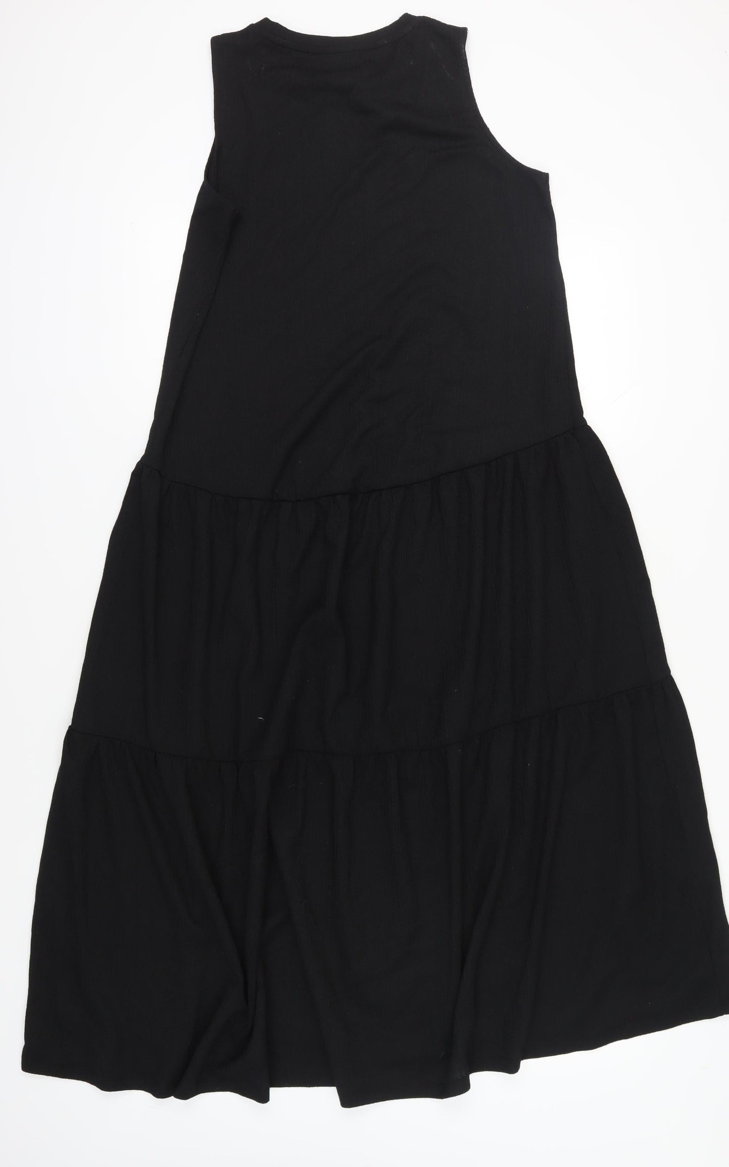 Warehouse Women's Black Sleeveless Long Swing Dress