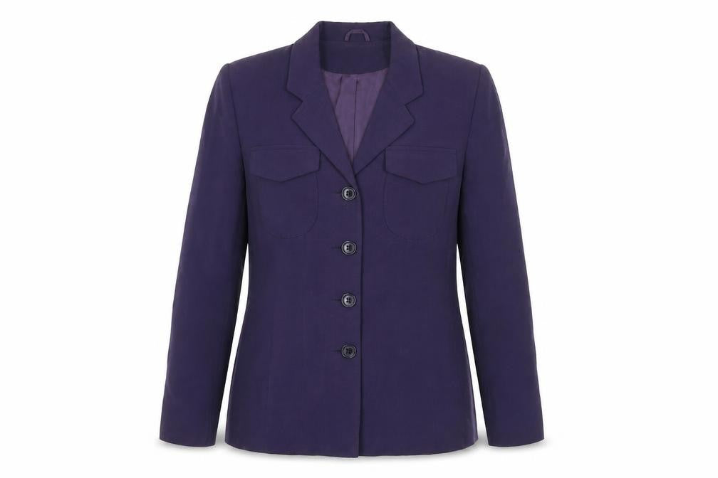 Front view of Principles Women's Purple Blazer, size 10