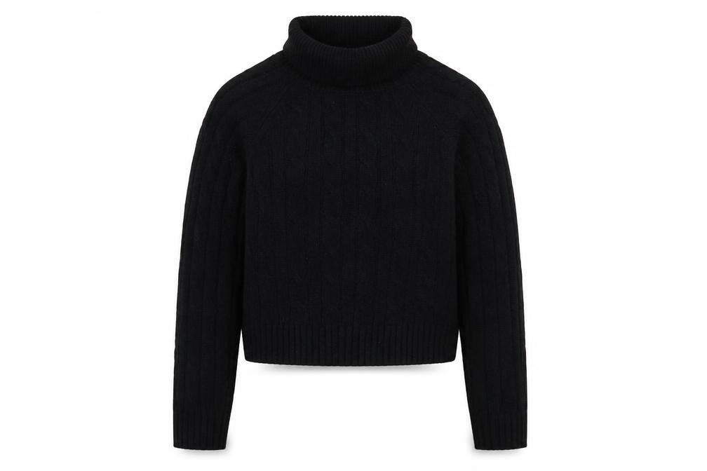 New Look Girls Black Roll Neck Jumper, Size 14-15, Casual Knit