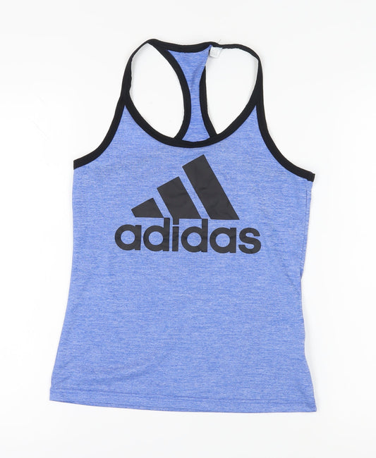 Adidas Women's Blue XS Racerback Tank Top