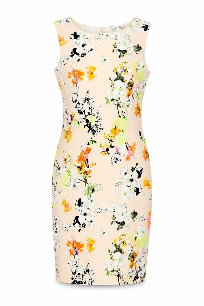 Dalia Collection Women's Multicoloured Sheath Dress, Size 12