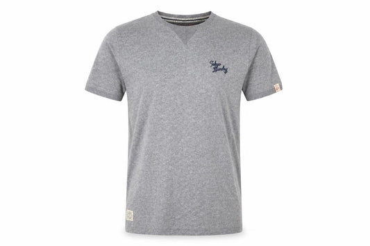 Mens UK Size S Tokyo Laundry Grey  Cotton Blend T-Shirt