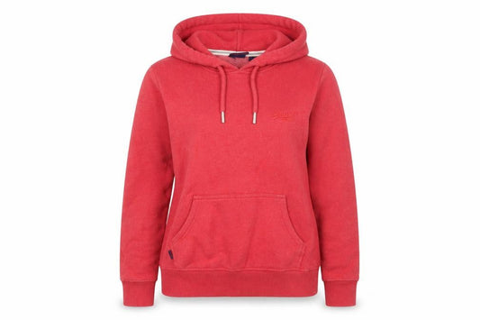 Womens UK 8 Regular Superdry Red Pullover Hoodie