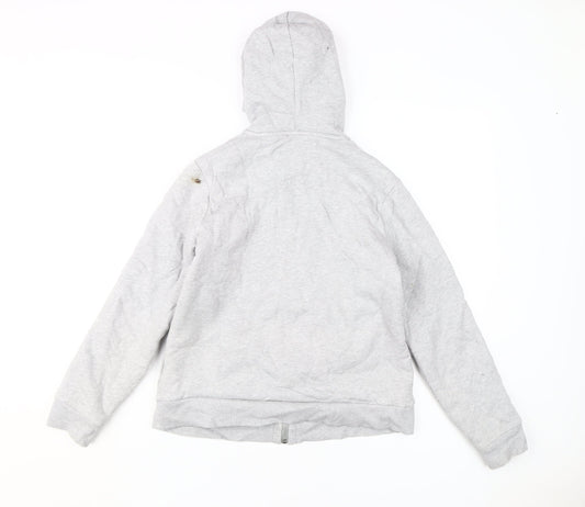 Maine New England Girls Grey Full Zip Hoodie M