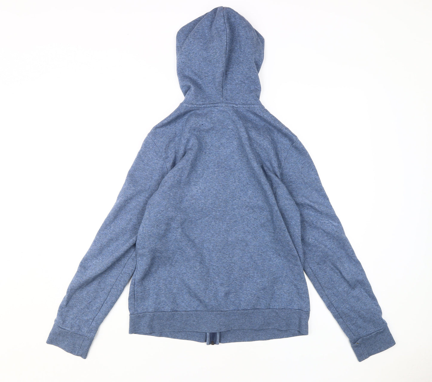 Adidas Unisex Blue Full Zip Hoodie - Size L