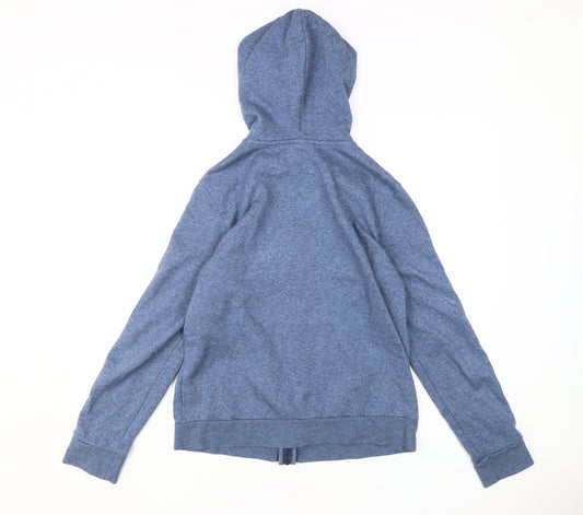 Adidas Unisex Blue Full Zip Hoodie - Size L
