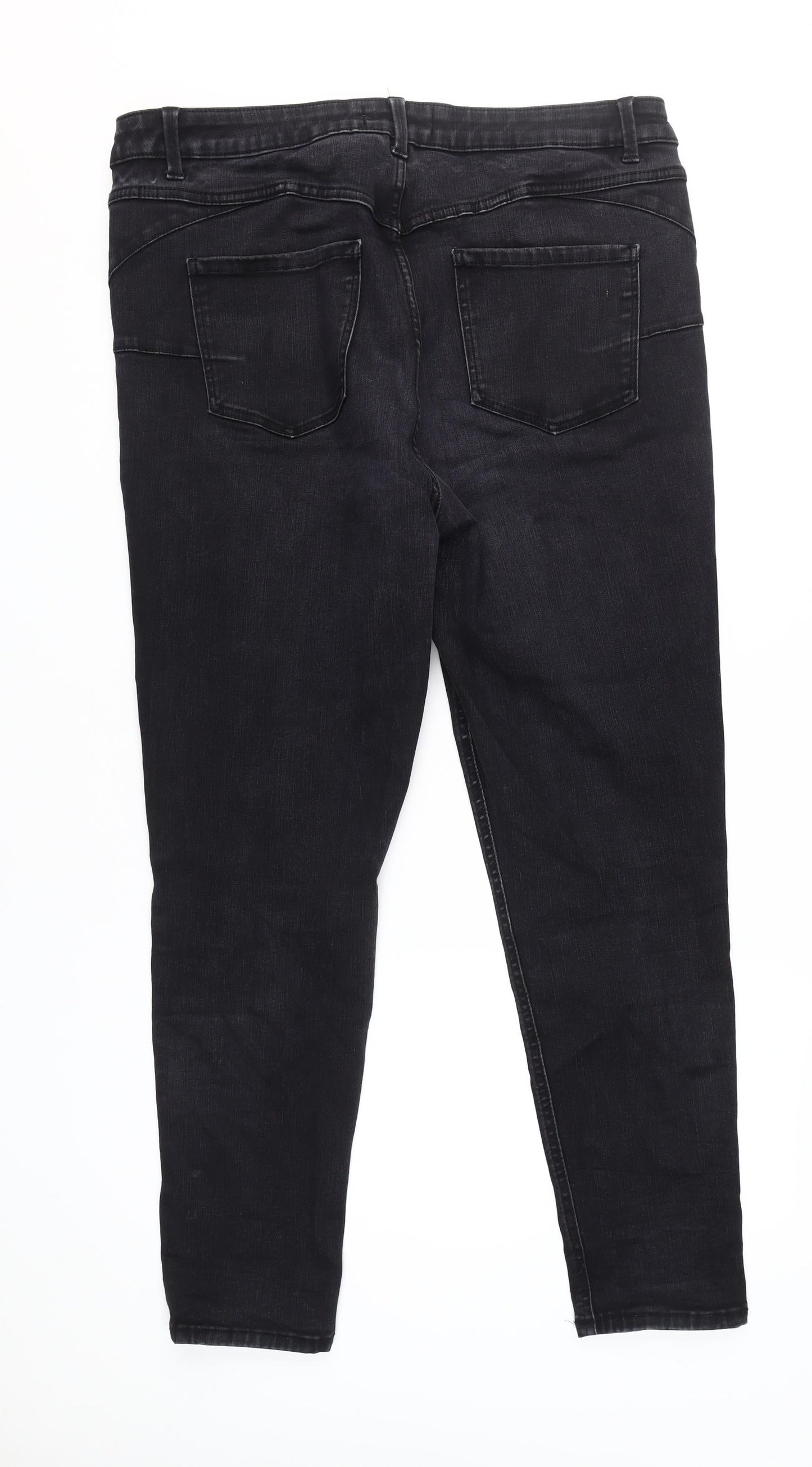 New Look Women's Black Skinny Jeans, Size XL, Dark Wash